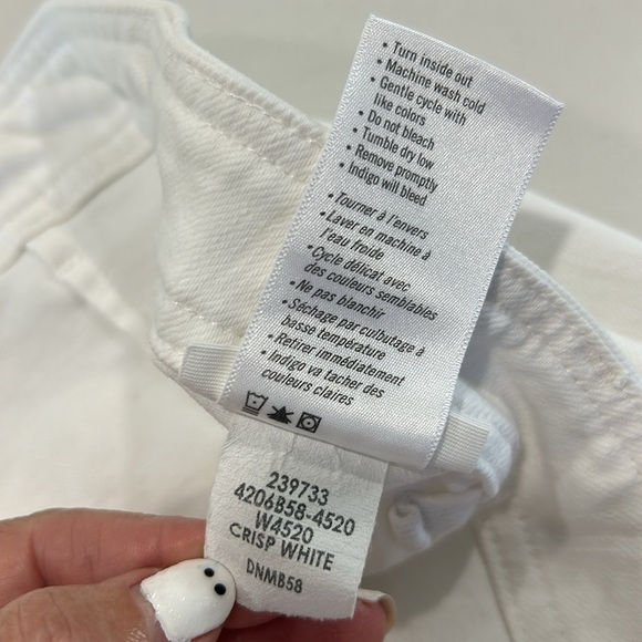 Paige Women’s Nellie Cullote Jeans. Crisp White. Size 31 (599A) - Picture 9 of 16